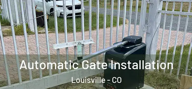 Automatic Gate Installation Louisville - CO