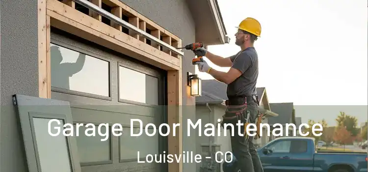 Garage Door Maintenance Louisville - CO