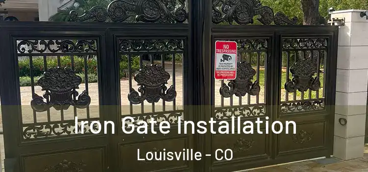 Iron Gate Installation Louisville - CO