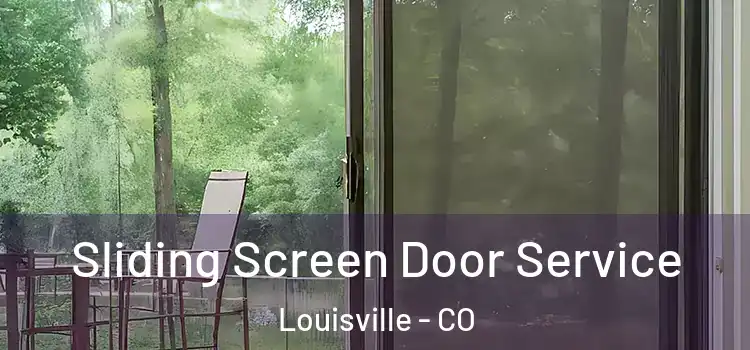Sliding Screen Door Service Louisville - CO